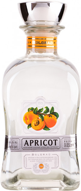 Горілка фруктовіца Bolgrad Apricot Абрикосова 40%