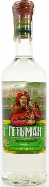 Горілка Гетьман Хмельницький на кропі 40%