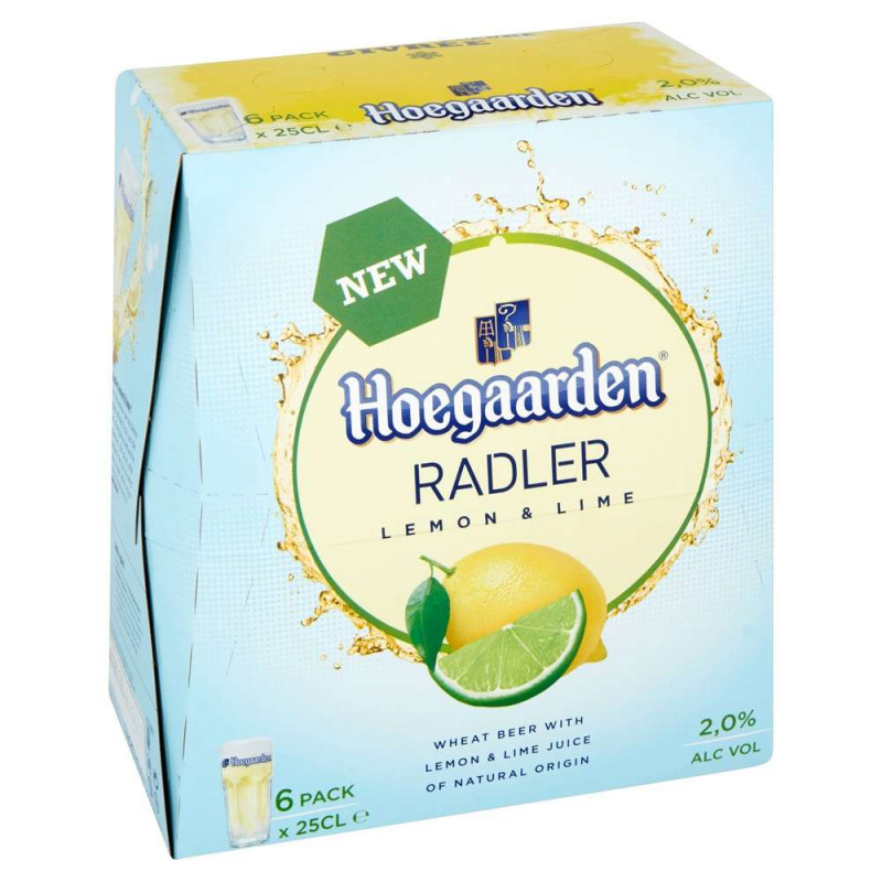 Упаковка пива HoeGaarden Radler Lemon 2%