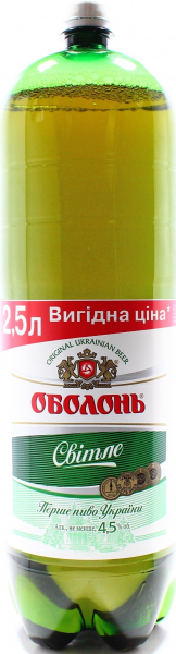 Пиво світле Оболонь п/бут 4.5%