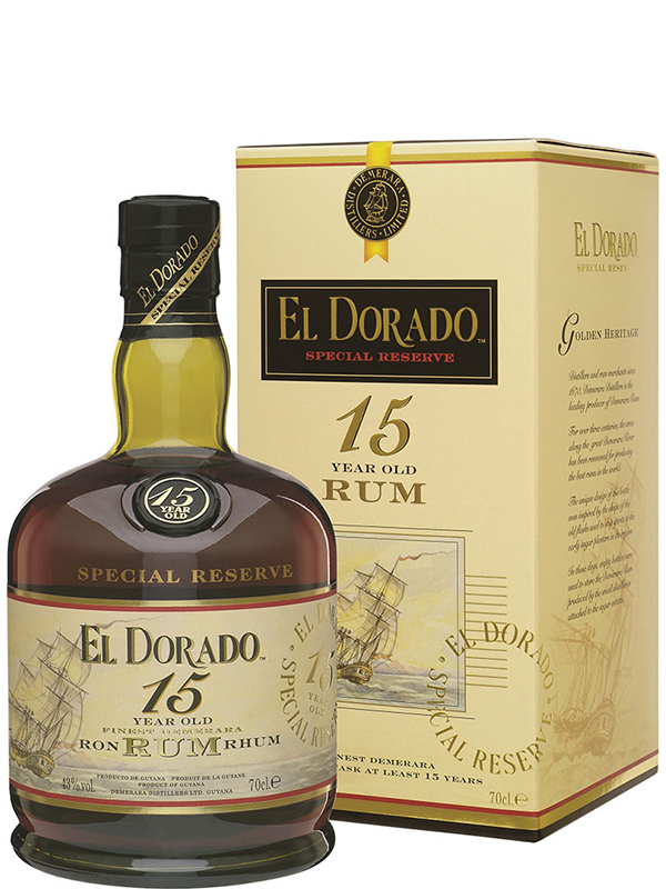 Ром El Dorado 15 років витримки 43% в коробці