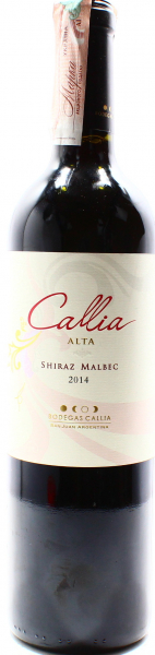 Вино Shiraz-Malbec Alta Callia червоне сухе 13%