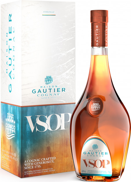 Коньяк Gautier VSOP 40% в подарунковій упаковці