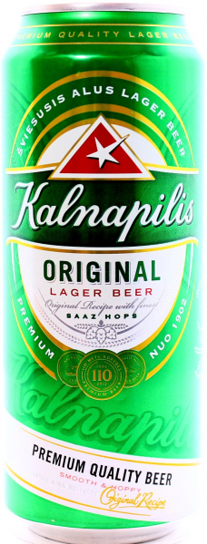 Упаковка пива Kalnapilis Original світле фильтрованное 5%