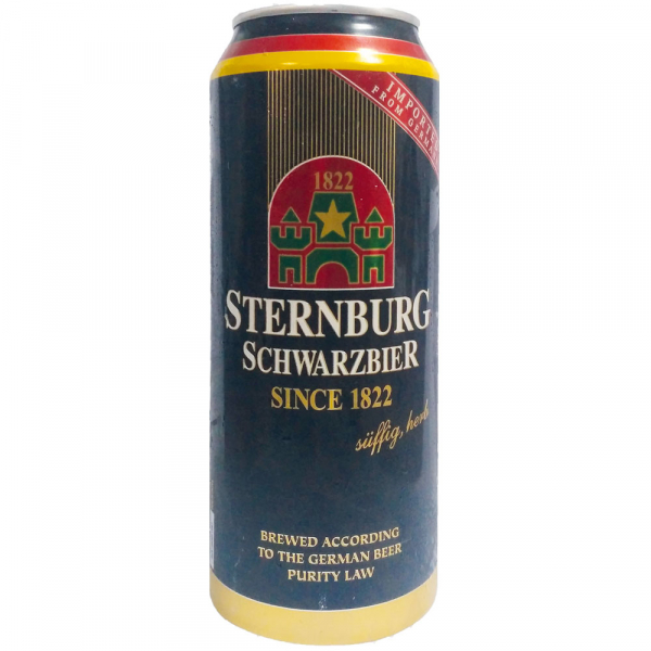 Упаковка пива Sternburg Schwarzbier темне нефильтрованное 4.8%