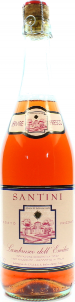 Вино ігристе Casa Vinicola Abbazia Di S.Gaudenzio Santini Lambrusco Rosato рожеве напівсолодке 8%