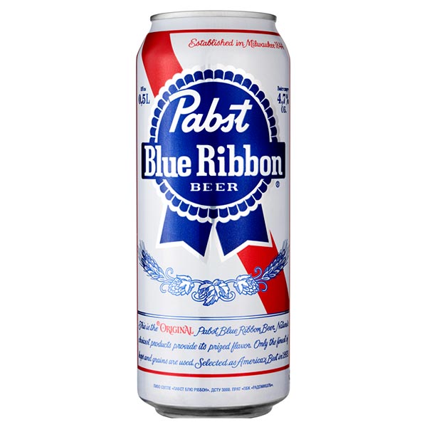 Пиво Pabst Blue Ribbon світле ж/б