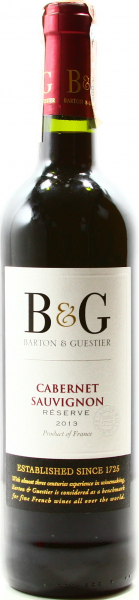 Вино Cabernet Sauvignon Reserve Barton&Guestier червоне сухе 13.5%