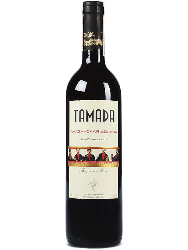 Вино Алазанська долина Tamada червоне напівсолодке 12%