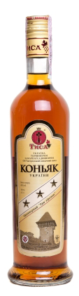 Коньяк Тиса Три зірочки 3 роки витримки 40%