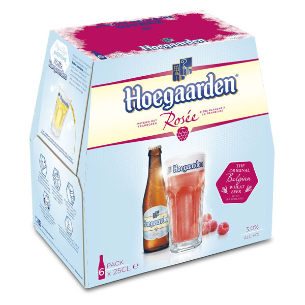 Упаковка пива HoeGaarden Rosee 3%