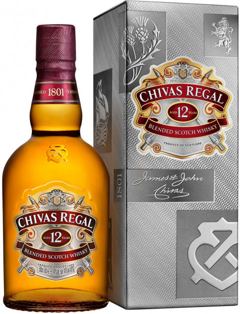 Віскі Chivas Regal 12 років витримки 40% в подарунковій упаковці