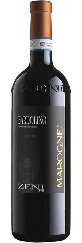 Вино Bardolino Classico Marogne Zeni червоне сухе 13.5%