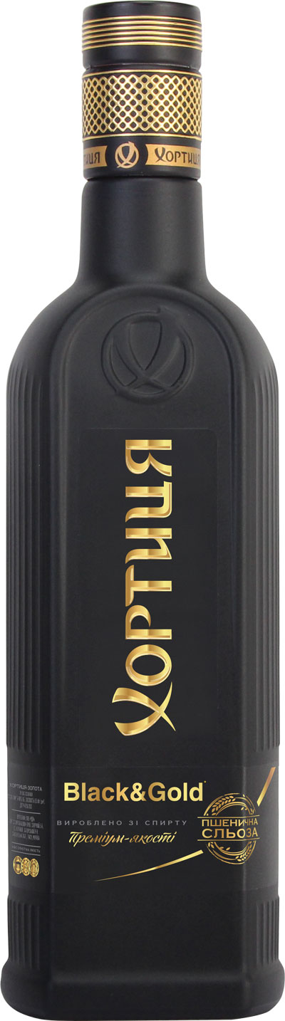 Горілка Хортиця Black&Gold 40%