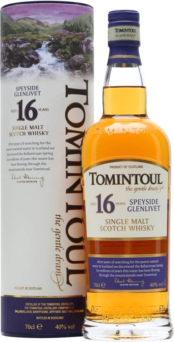 Віскі Tomintoul Single Malt 16 років витримки 40%