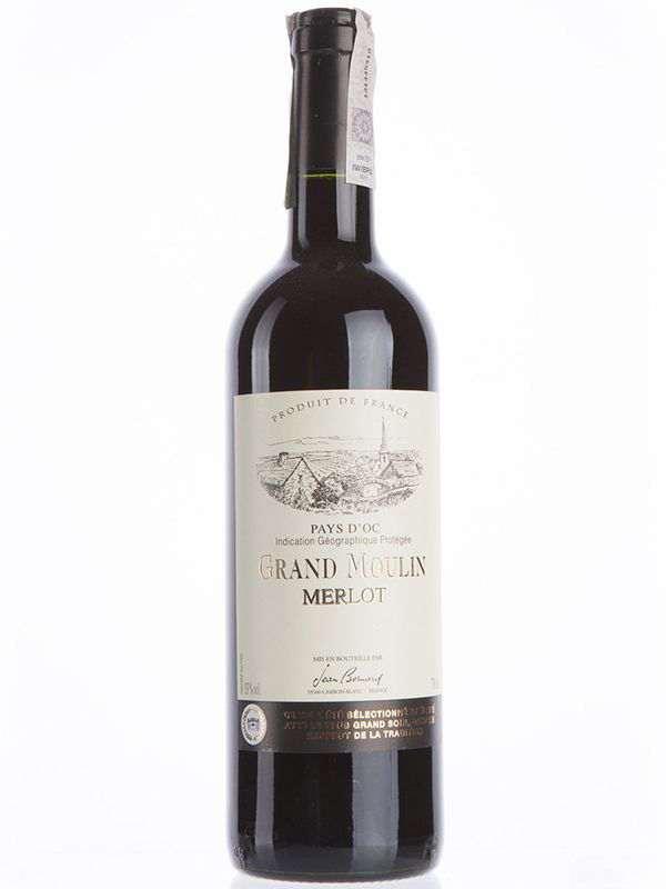 Вино Merlot "Grand Moulin" Cheval Quancard червоне сухе 13%
