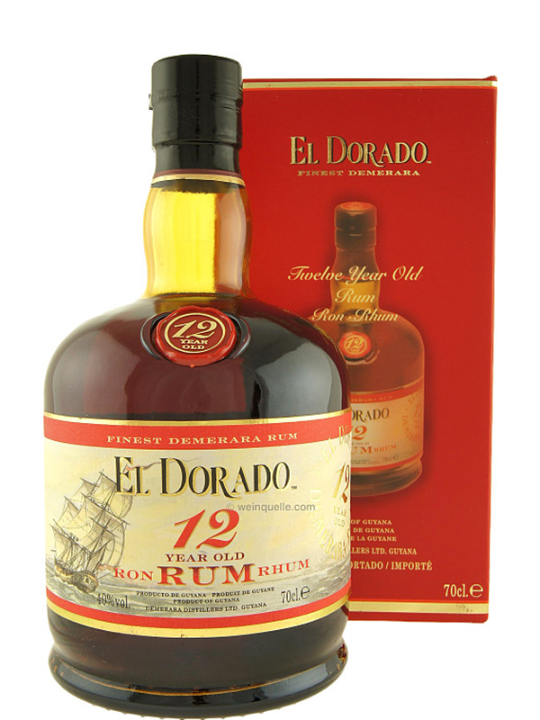 Ром El Dorado Dark 12 років витримки 40% в подарунковій упаковці
