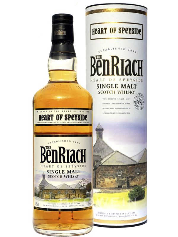 Віскі BenRiach в тубусі 40%