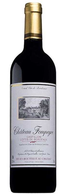 Вино Cotes de Bordeaux Chateau Fompeyre 2008 червоне сухе