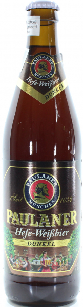 Упаковка пива Paulaner Dunkel темне нефильтрованное 5.3%