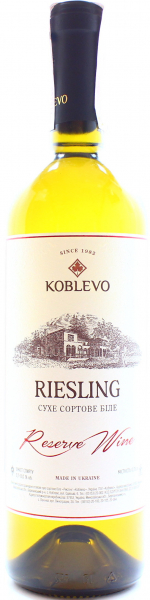Вино Riesling Reserve Koblevo біле сухе