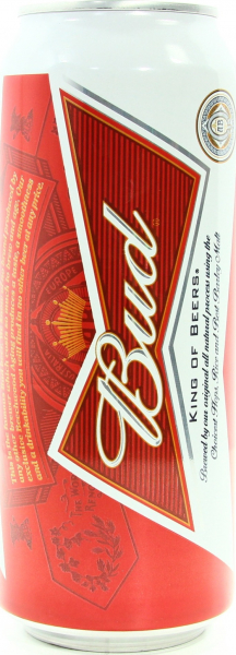 Упаковка пива Bud світле фильтрованное 4.8%