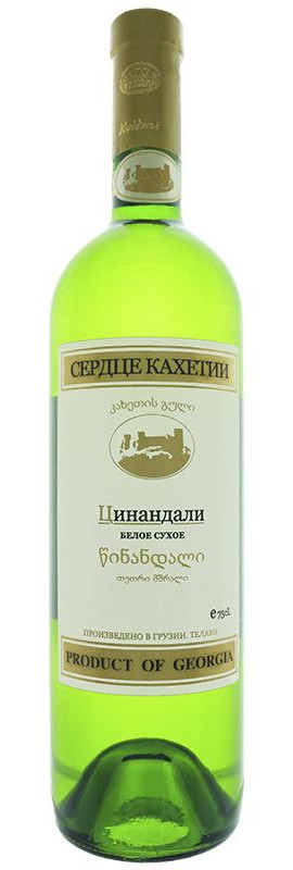 Вино Цинандалі Серце Кахетії біле сухе 12%