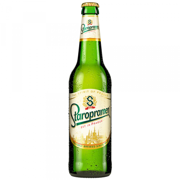 Упаковка пива Staropramen світле фильтрованное 4%