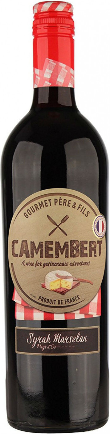 Вино "Camembert" Syrah — Marselan Gourmet Pere & Fils червоне напівсухе 13.5%