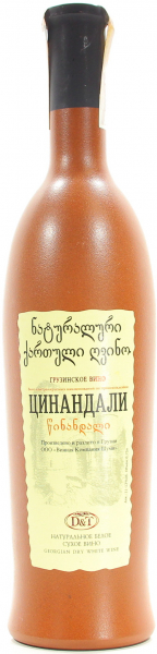 Вино D&T Цинандалі біле сухе 11-12%