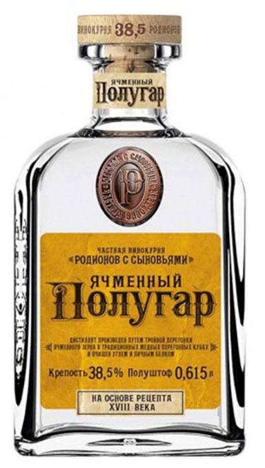 Горілка Полугар Ячмінний 38.5%