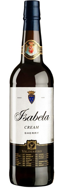 Вино херес Cream "Isabella" Valdespino біле солодке