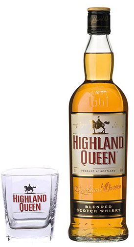 Віскі Highland Queen зі склянкою 40%