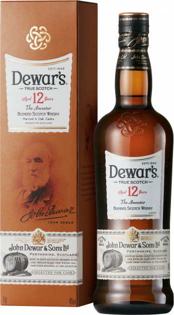 Віскі Dewar's Special Reserve 12 років витримки 40% в подарунковій упаковці