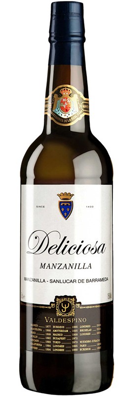 Вино херес Manzanilla "Deliciosa" Valdespino біле сухе 15%