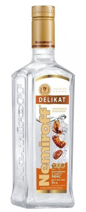 Горілка Nemiroff Delikat Бурштинова 35%