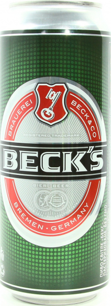 Пиво світле Beck’s ж/б 4.8%
