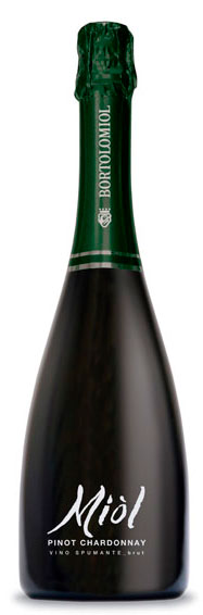 Вино ігристе Bortolomiol Miol Pinot Chardonnay біле сухе 11.5%