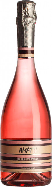 Вино ігристе Amatti Rose Semi Sweet рожеве напівсолодке 10.0-13.5%