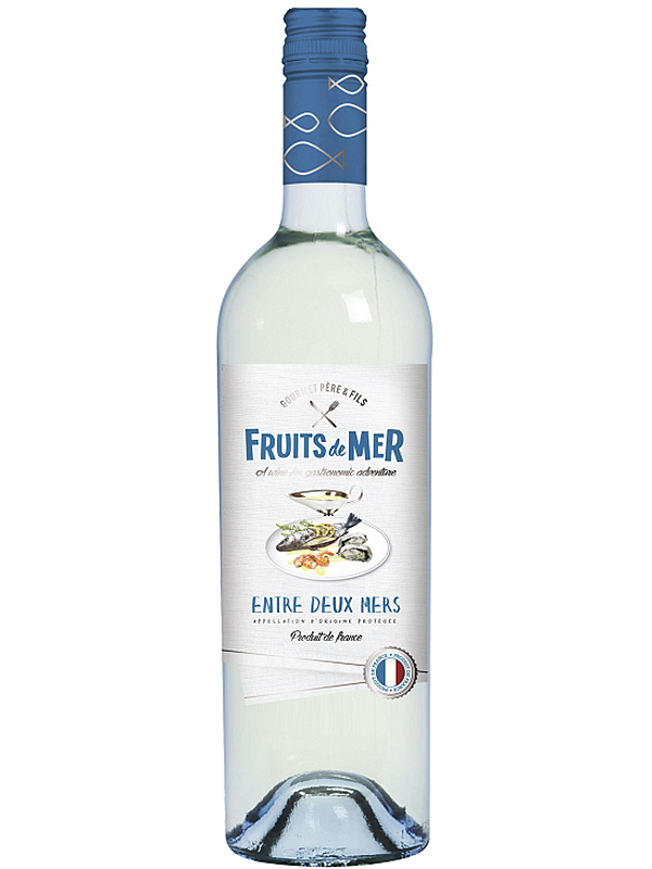 Вино Fruits de Mer Entre De Mers Gourmet Pere & Fils біле сухе 11.5%
