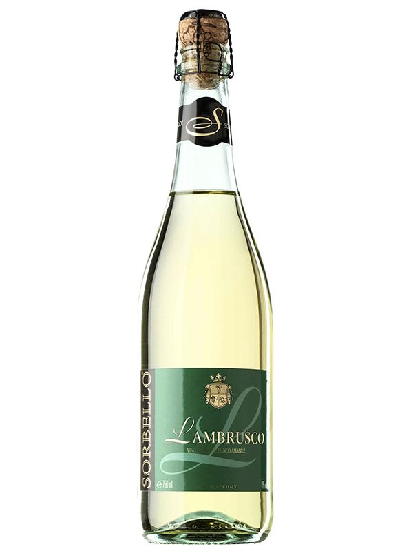 Вино ігристе Sorbello Lambrusco Bianco біле напівсолодке 8%