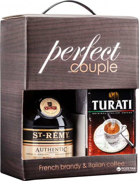 Бренді St-Remy VSOP 40% + Кава мелена Turati Privilegio
