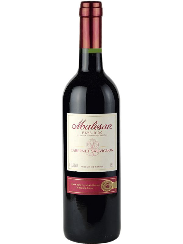 Вино Cabernet Sauvignon Malesan червоне сухе 12.5%