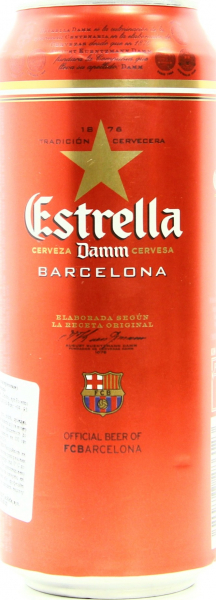 Пиво світле Estrella Damm Barselona ж/б 4.6%