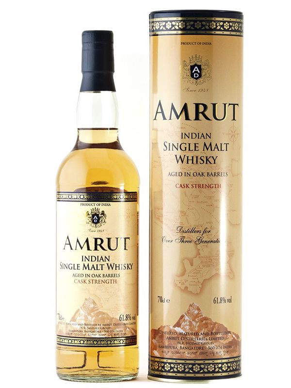 Віскі Amrut Indian 46% в тубусі