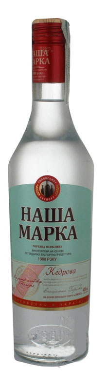 Горілка Кедрова Наша марка 40%