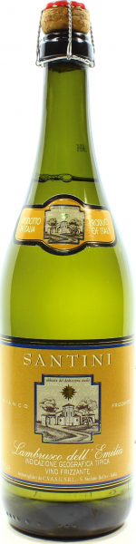 Вино ігристе Casa Vinicola Abbazia Di S.Gaudenzio Santini Lambrusco Bianco біле напівсолодке 8%