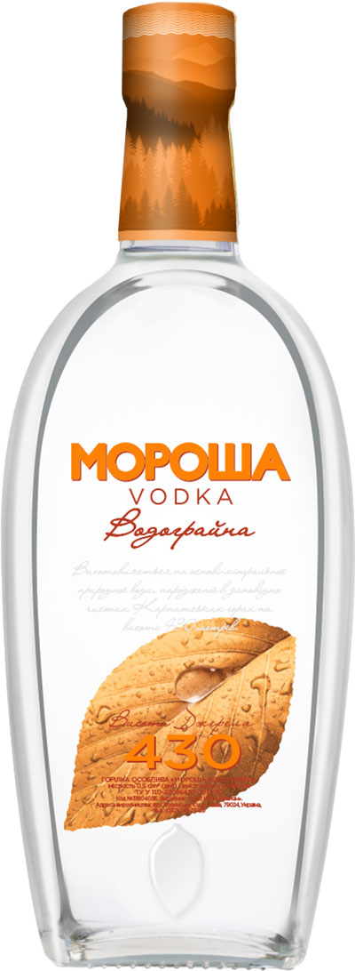 Горілка Мороша Водограйна 37.8%