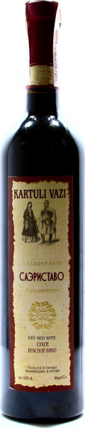 Вино Kartuli Vazi Саериставо червоне сухе 12%