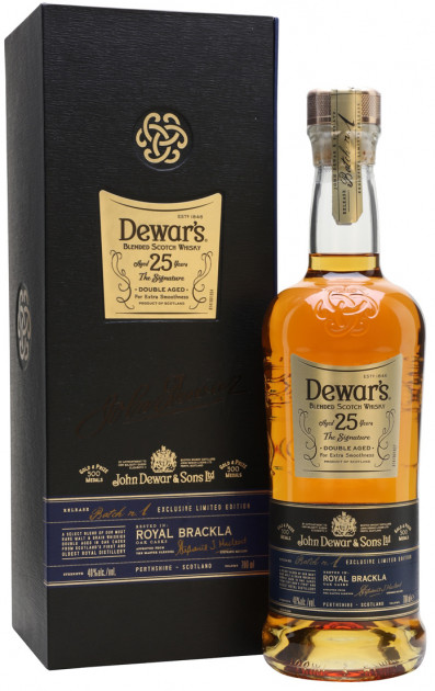 Віскі Dewar's Signature 25 років витримки 40% в подарунковій упаковці